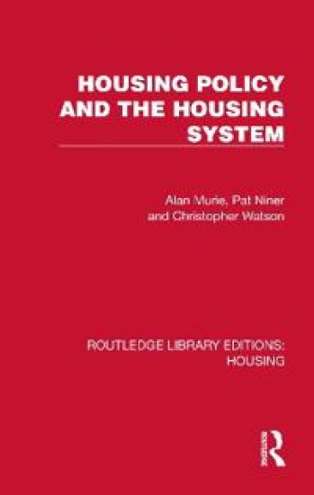 Housing Policy and the Housing System