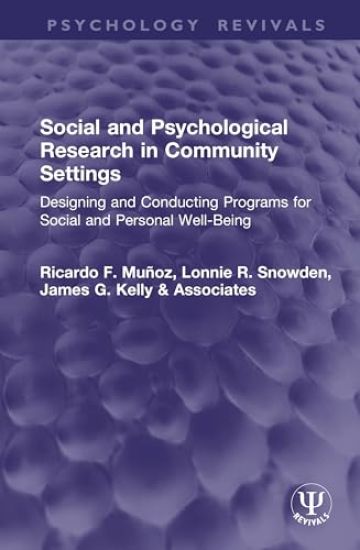 Social and Psychological Research in Community Settings