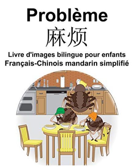 Français-Chinois mandarin simplifié Problème/麻烦 Livre d'images bilingue pour enfants