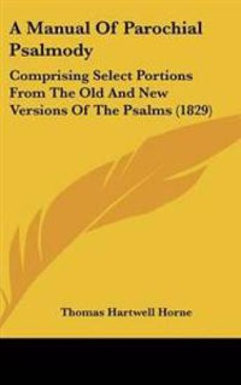 Manual Of Parochial Psalmody