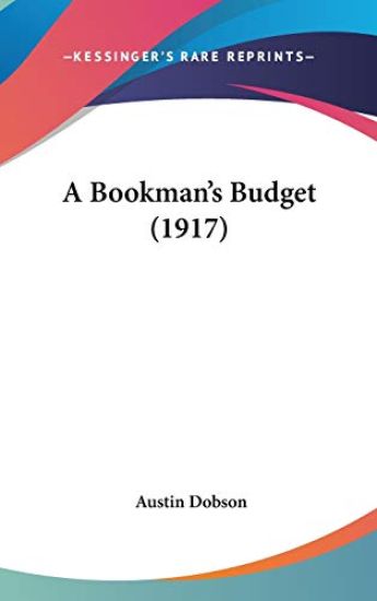 A Bookman's Budget