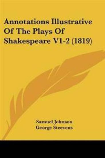 Annotations Illustrative Of The Plays Of Shakespeare V1-2 (1819)