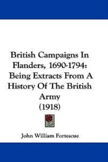 British Campaigns in Flanders, 1690-1794