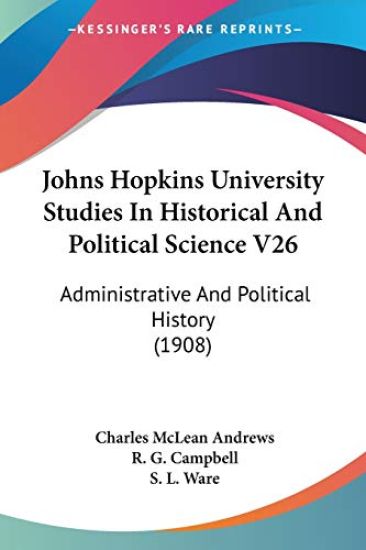 Johns Hopkins University Studies in Historical and Political Science