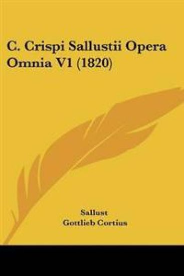 C. Crispi Sallustii Opera Omnia V1 (1820)