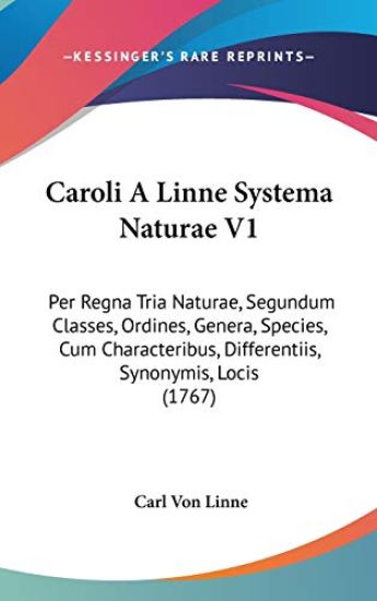 Caroli A Linne Systema Naturae V1 – Carl Von Linne, kirjan kansikuva