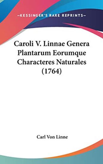 Caroli V. Linnae Genera Plantarum Eorumque Characteres Naturales (1764) – Carl Von Linne, kirjan kansikuva