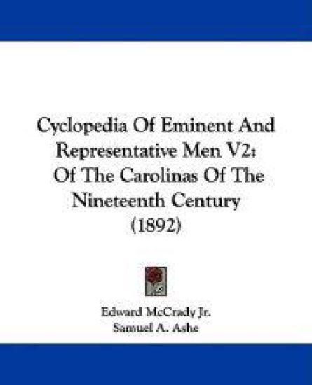 Cyclopedia Of Eminent And Representative Men V2
