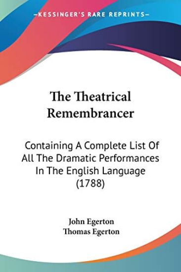 Theatrical Remembrancer