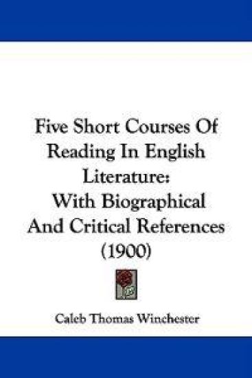 Five Short Courses Of Reading In English Literature