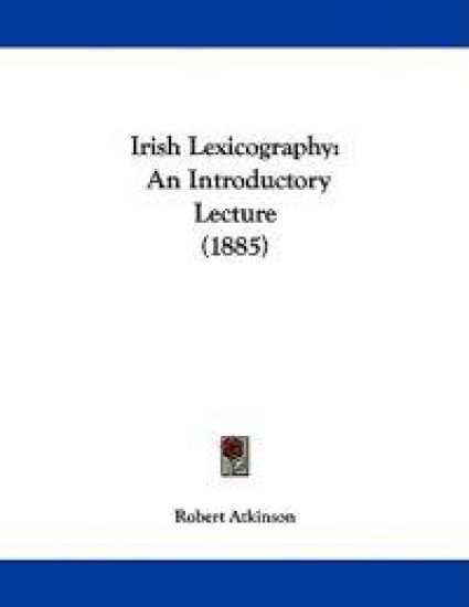 Irish Lexicography