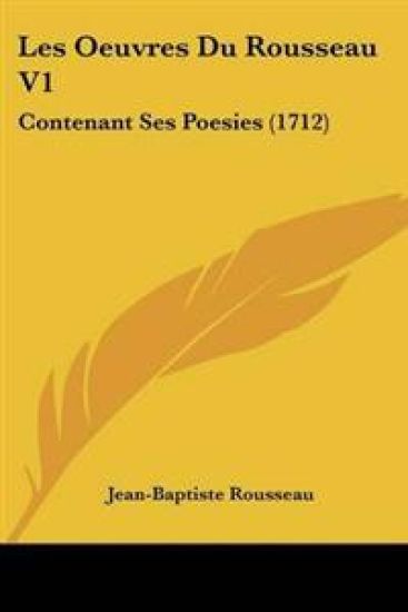 Oeuvres Du Rousseau V1
