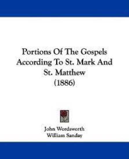 Portions of the Gospels According to St. Mark and St. Matthew
