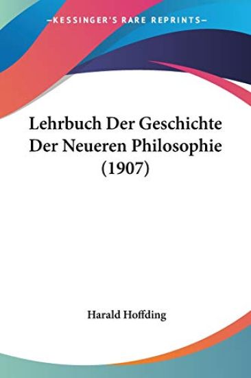 Lehrbuch Der Geschichte Der Neueren Philosophie