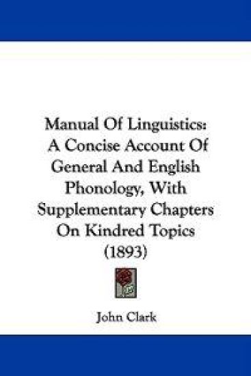 Manual of Linguistics