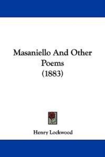 Masaniello and Other Poems