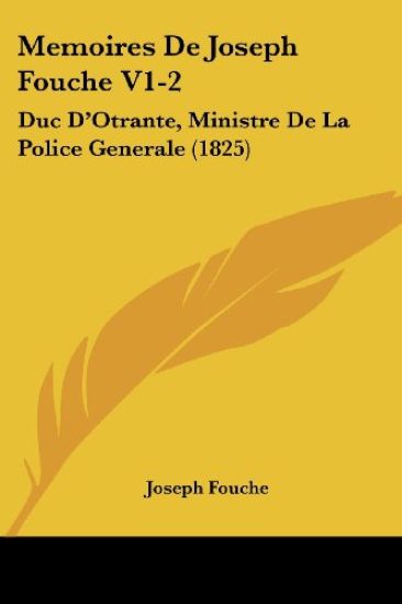 Memoires De Joseph Fouche V1-2