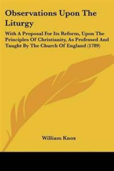 Observations Upon The Liturgy