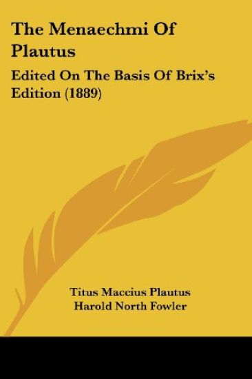 The Menaechmi of Plautus