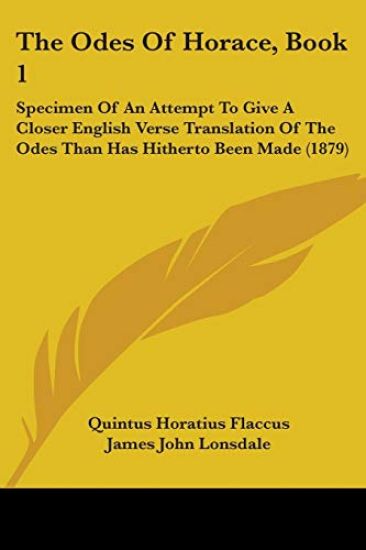 The Odes of Horace, Book 1