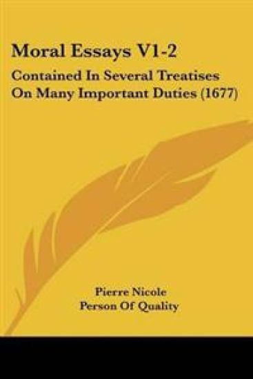 Moral Essays V1-2