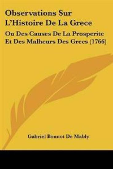 Observations Sur L'Histoire De La Grece