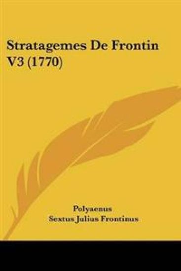 Stratagemes De Frontin V3 (1770)