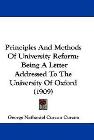 Principles and Methods of University Reform