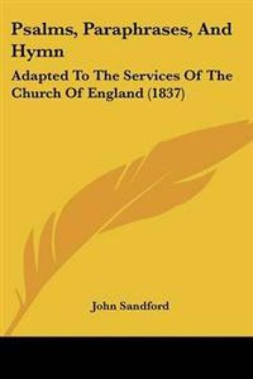 Psalms, Paraphrases, And Hymn