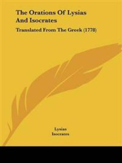 Orations Of Lysias And Isocrates