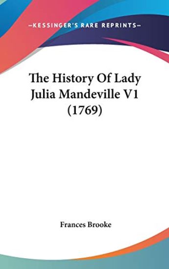 History Of Lady Julia Mandeville V1 (1769)