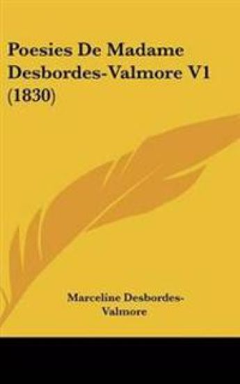 Poesies De Madame Desbordes-Valmore V1 (1830)