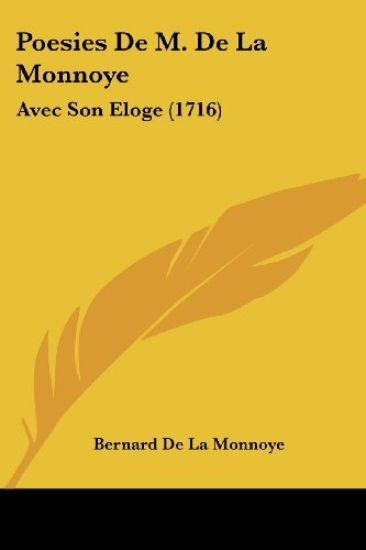 Poesies De M. De La Monnoye