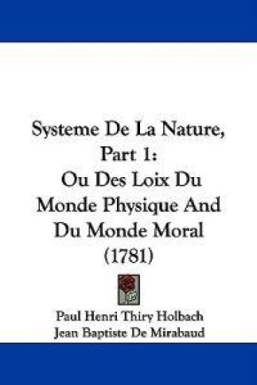 Systeme De La Nature, Part 1