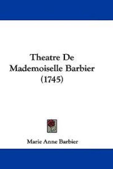 Theatre De Mademoiselle Barbier (1745)