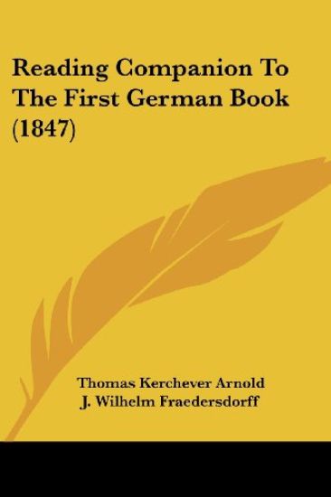 Reading Companion To The First German Book (1847)