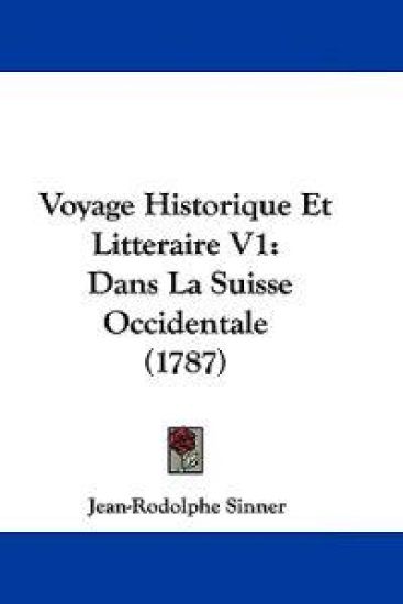 Voyage Historique Et Litteraire V1