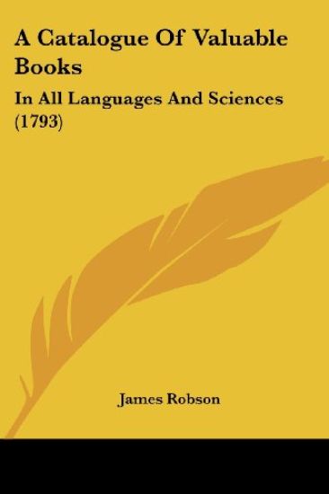 A Catalogue of Valuable Books