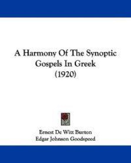A Harmony of the Synoptic Gospels in Greek
