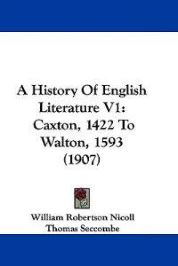 A History of English Literature
