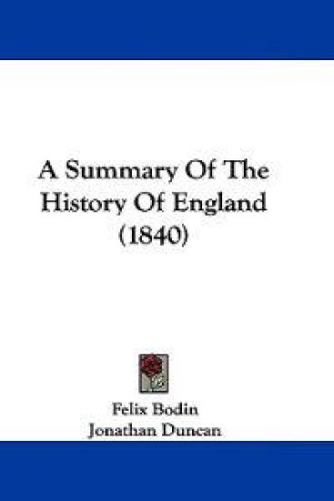 A Summary of the History of England