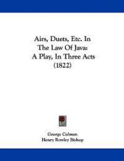 Airs, Duets, Etc. in the Law of Java