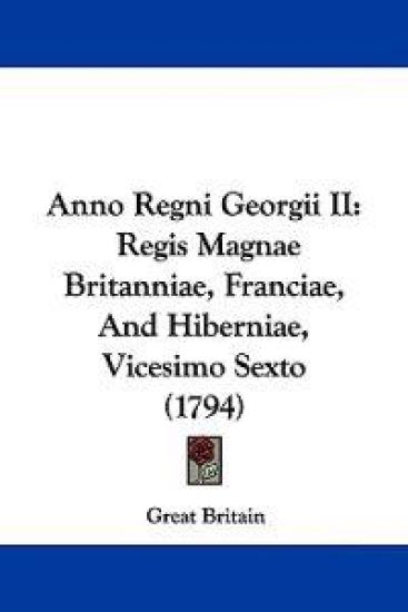 Anno Regni Georgii II