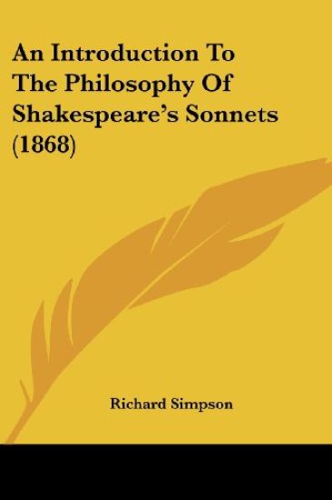 An Introduction to the Philosophy of Shakespeare's Sonnets