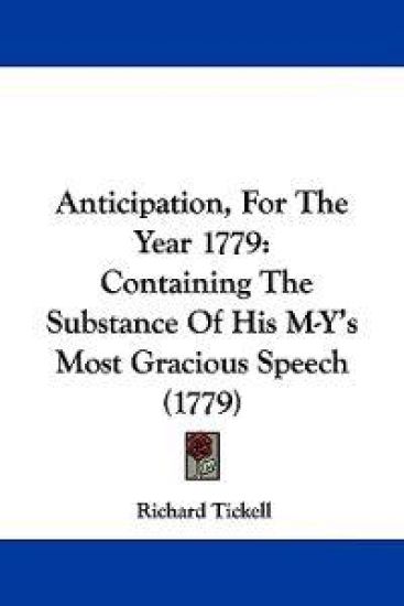 Anticipation, for the Year 1779