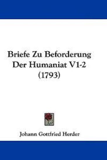 Briefe Zu Beforderung Der Humaniat