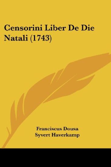 Censorini Liber De Die Natali