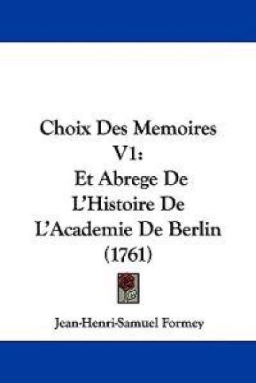 Choix Des Memoires