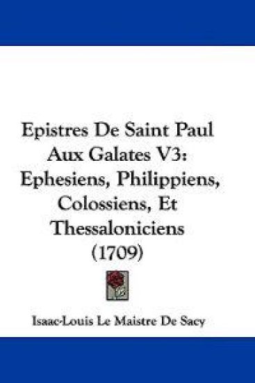 Epistres De Saint Paul Aux Galates V3
