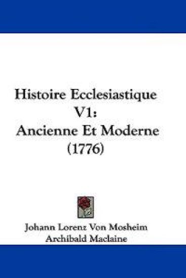 Histoire Ecclesiastique V1